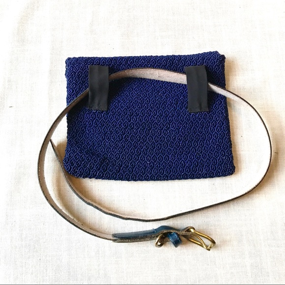 Vintage woven crochet hip bag - Picture 6 of 6